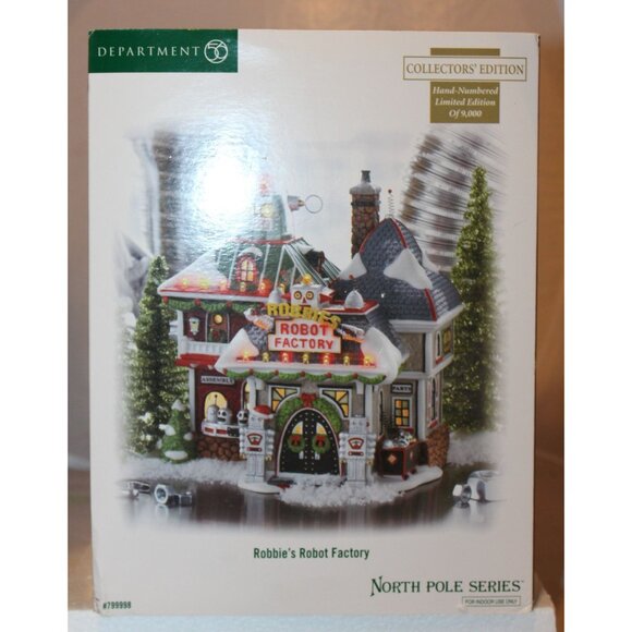 Dept 56 North Pole- Robbie's Robot Factory